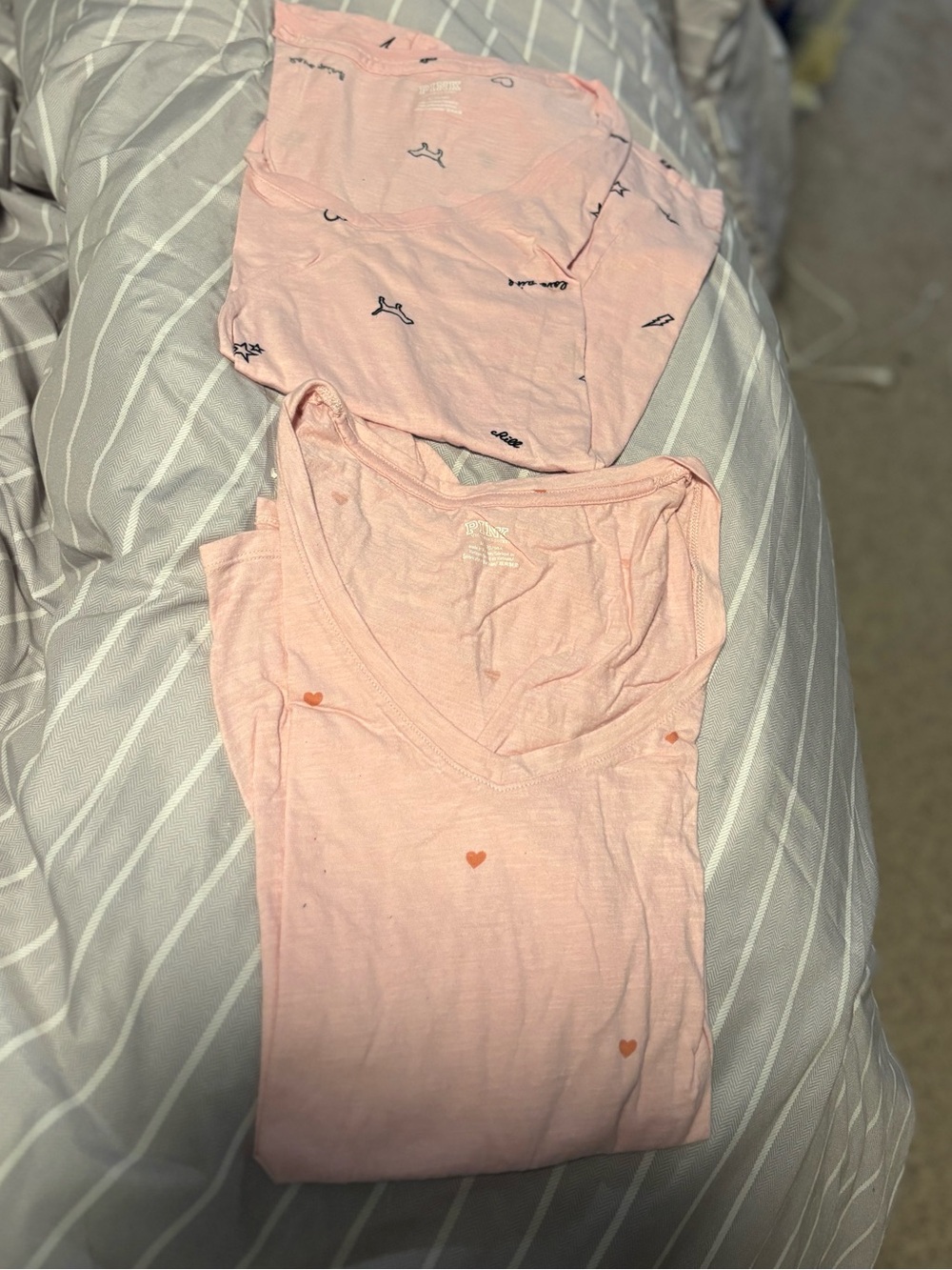 2 PINK Victoria's Secret Pink T Shirts